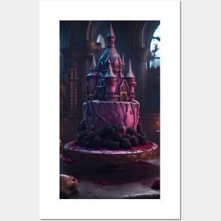 Horror Castle Gothic Cake Posters and Art